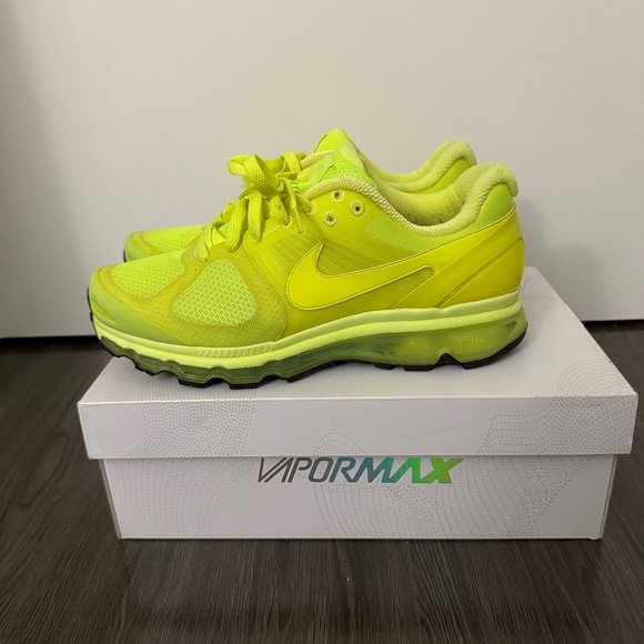 Nike Air Max+ 2010 “Air Attack” Volt Shoes Size 10.5 Mens - Picture 2 of 12